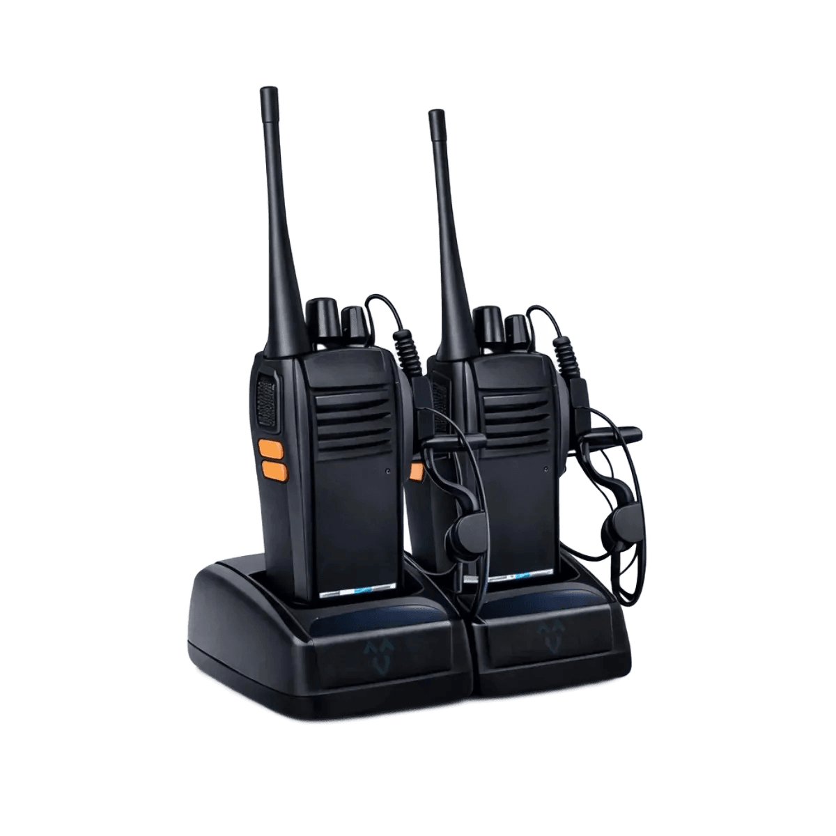 Walkie Talkie Rádios Comunicador KIT COM 2 Unidades Radinho walk talk COMPLETO Fone Microfone e Acessórios - Radio De Comunicação Longo Alcance Comunicação Segura Com 16 Canais - Marca Davely