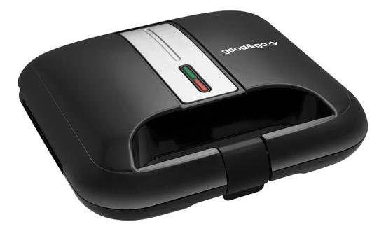 Sanduicheira Grill Elétrico Antiaderente GooDGo 750W Preto