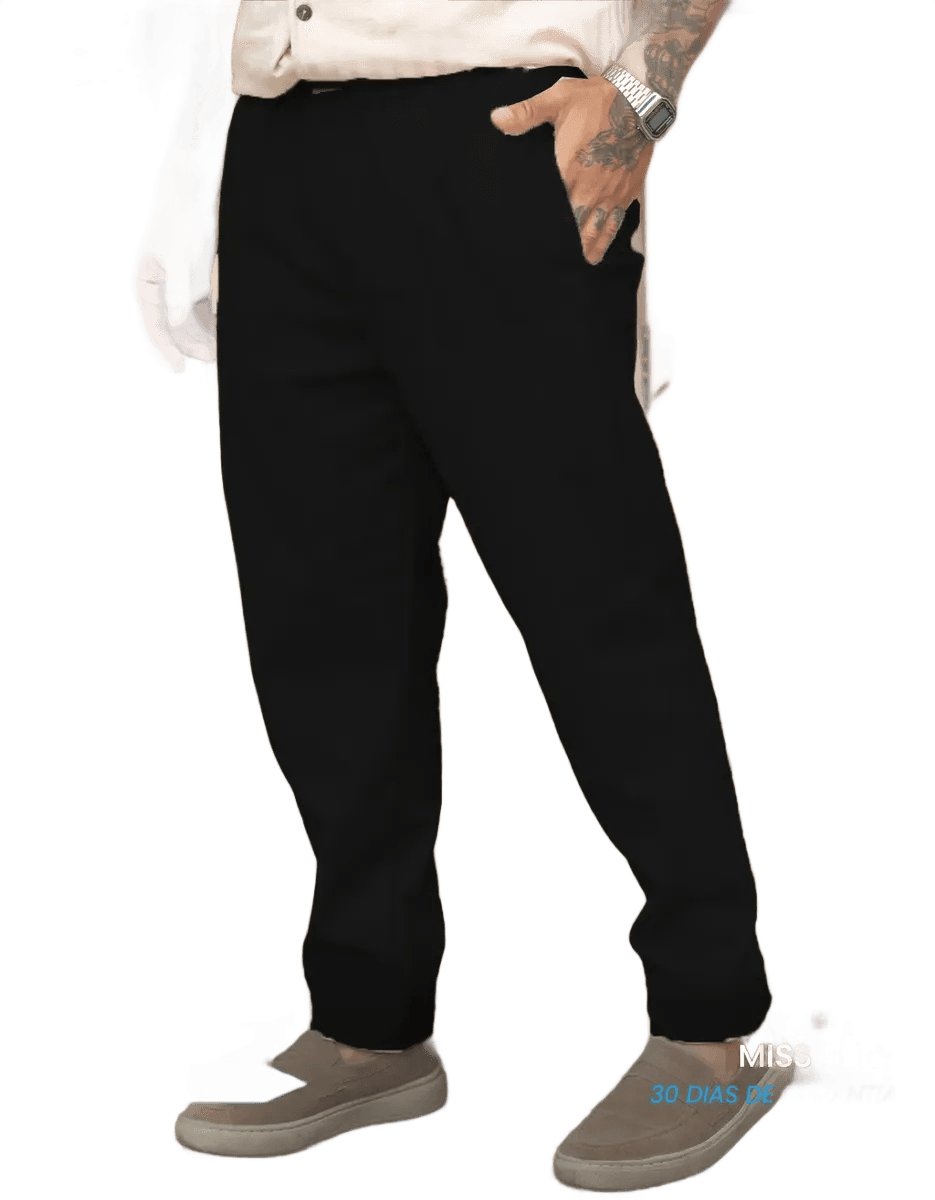 Calça Linho Masculino Social Casual C/bolsos Tecido Premium
