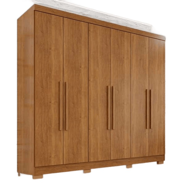 Guarda-roupa Casal 6 Portas 2 Gavetas França