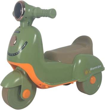 Bang Toys - Carrinho Infantil Bubbly Q1 - com Luzes de LED, Sons, Estrutura Resistente e Design Amigável - Suporta até 25kg - Cor Verde