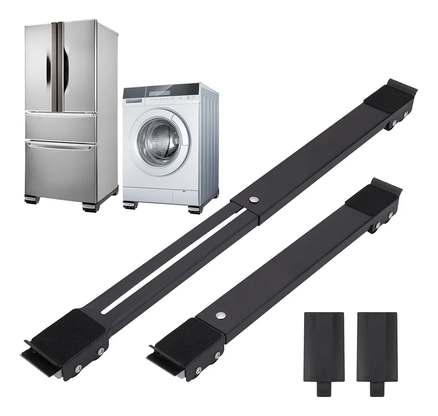 Base Suporte Com Rodinhas Ajustável Maquina Lavar, Geladeira