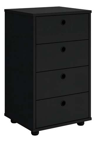 Gaveteiro 4 Gavetas Escritório Quarto Classic Branco Lojasgk