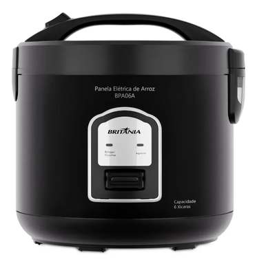 Panela De Arroz Britânia, Preta, 220v - Bpa06a Preto