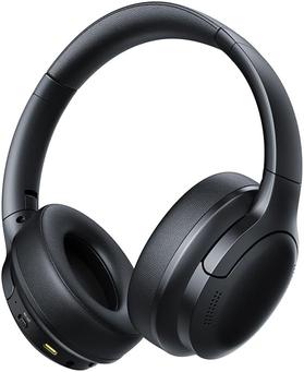 Fones de Ouvido Baseus Bass BH1 Lite com ENC, SuperBass 2.0, Áudio Hi-Res LDAC, 80h de Tempo de Reprodução, Design Dobrável e Confortável, Bluetooth 6.0 Preto