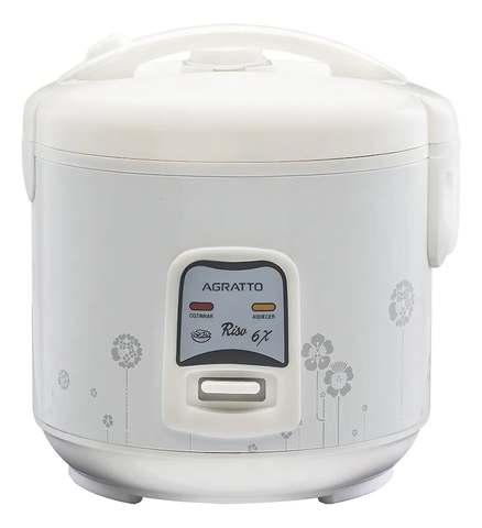 Panela Elétrica de Arroz Agratto Riso 6X, 1.2L, Antiaderente e Vapor