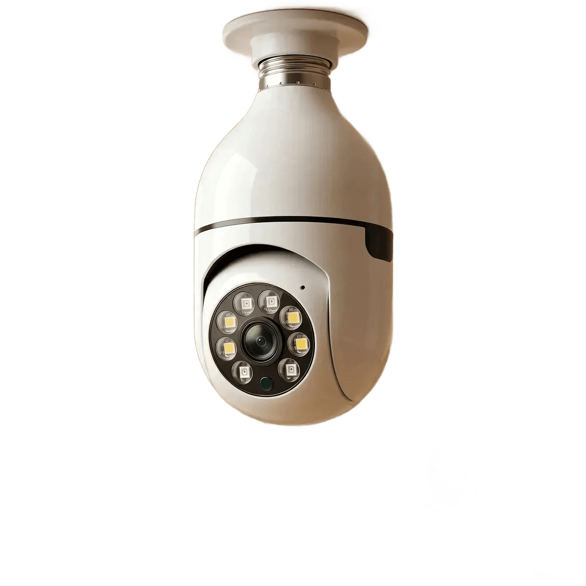 Kit 2 Câmeras Segurança 360º Jortan Wifi IP HD Visão Noturna Lâmpada