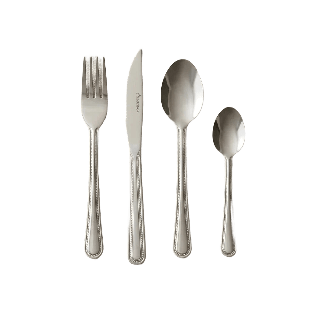 Faqueiro Inox 24 Peças Essenciale Haushop Jogo De Talheres Conjunto Mesa Posta Premium Resistente