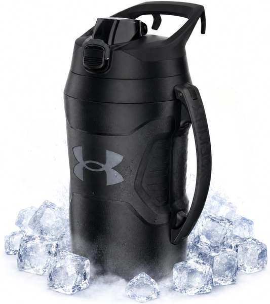 Under Armour Garrafa de Água Esportiva Isolada de 1,8 L com Alça e Resistente a Vazamentos,adequada para Beisebol, Futebol e Mais
