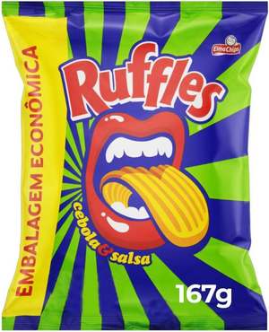 Batata Frita Ondulada Cebola E Salsa Elma Chips Ruffles 167G Embalagem Econômica