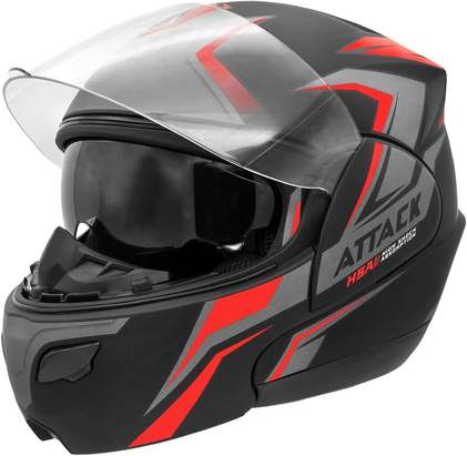Capacete Escamoteável Pro Tork Attack Hsa Vermelho Tam. 58