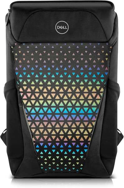 Mochila Dell Gaming 140t, Compatível Com Notebooks De Até 17", Resistente À Água, Painel Frontal Reflexivo, Vários Compartimentos, Parte Traseira Em Malha Respirável, Preto