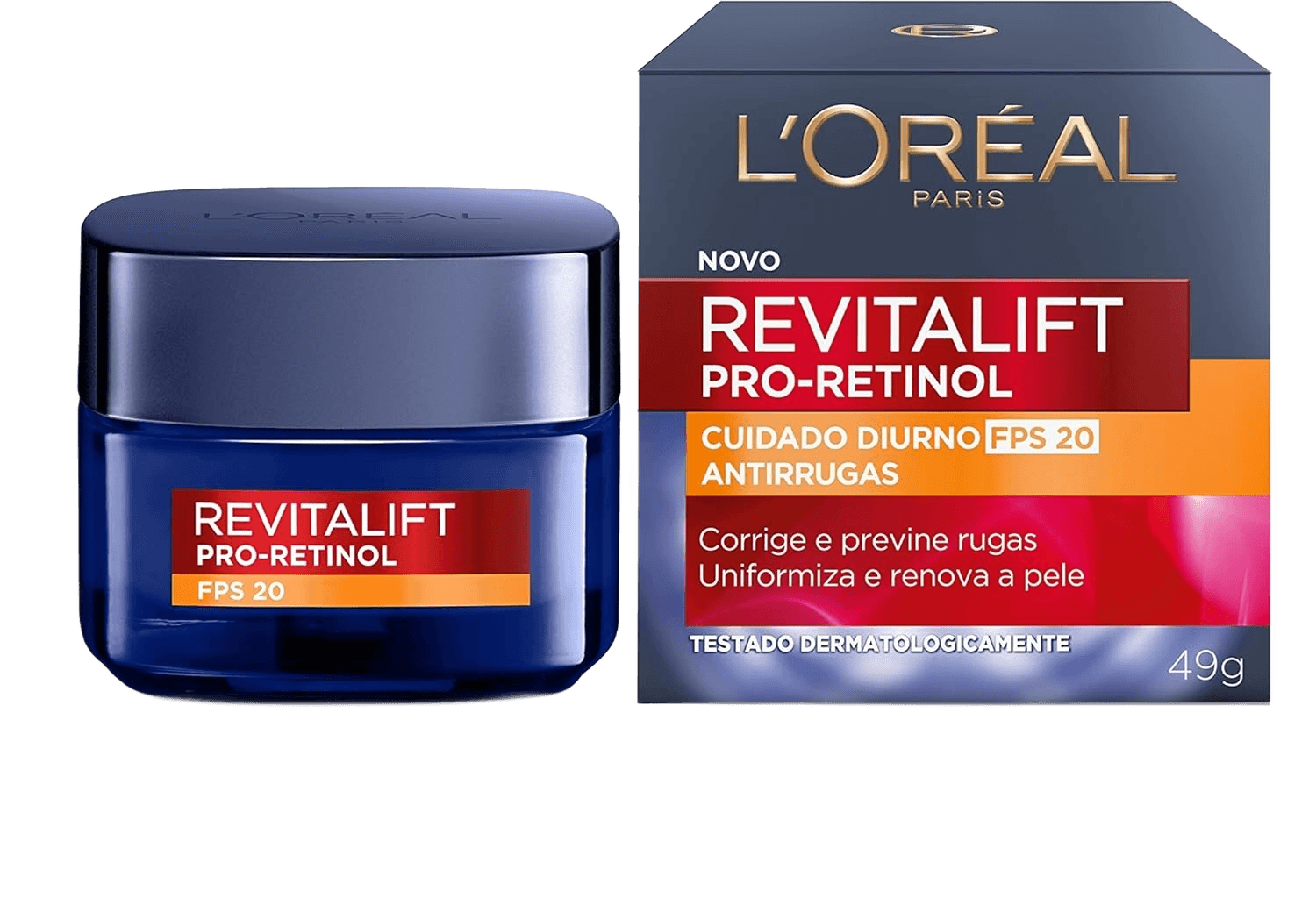 Creme Facial Revitalift Pro Retinol Cuidado Diurno FPS20 Antirrugas