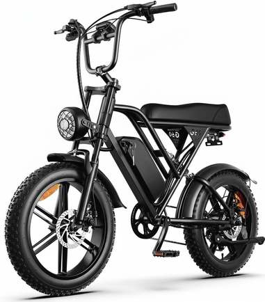Bicicleta Elétrica HDJ G60 Aro 20 - Motor 1000W, Bateria 48V 15Ah 32Mph, Até 50km Autonomia, Suspensão Dupla, Freio Hidráulico, 7 Velocidades - Mobilidade Urbana para Adultos