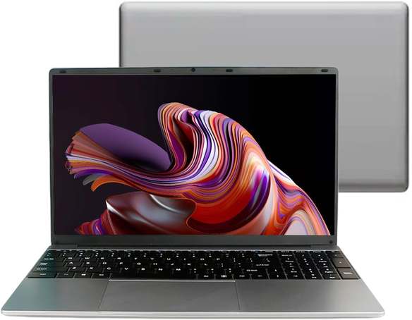 Notebook Huitbat TK-H25 Intel Core i5-6200U, 16GB RAM 512GB SSD Storage, Tela 15,6" FHD LED, Intel UHD Graphics, Reconhecimento de Impressão Digital, Windows 11 Pro, Cinza