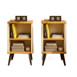 Kit Conjunto 2 Mesa De Cabeceira Retro Cama Quarto Charme