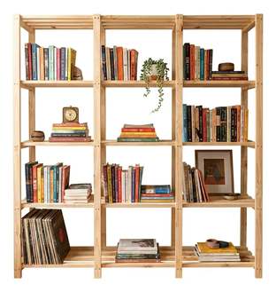 Estante Para Livros De Madeira 5 Prateleiras Reforçada
