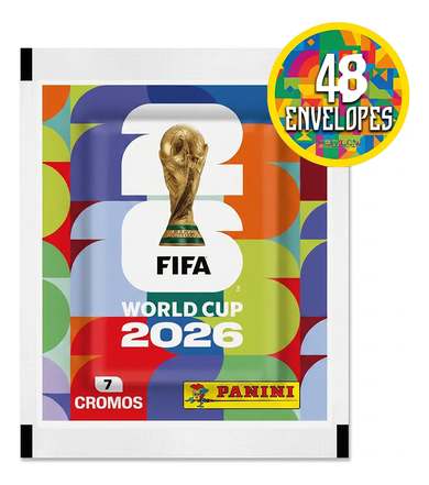 Kit com 336 Figurinhas do Álbum Copa Do Mundo 2026 (48 Envelopes)