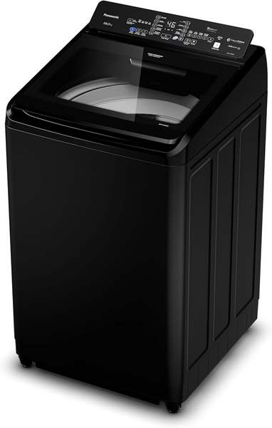 Máquina de lavar Intuitive+ Panasonic 19kg Lavagem Eficiente SmartSense Sistema Ciclone Ciclo Pet NA-F190G1BB 220V