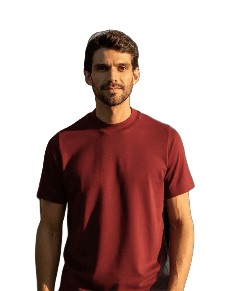 Camiseta Gola Média Masculina Básica Verona Opus