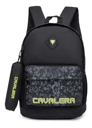 Mochila Cavalera Reforçada 15l Unisex Escola Trabalho Estojo