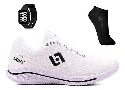 Kit Tenis Masculino Esportivo Treino Academia + Meia Relogio