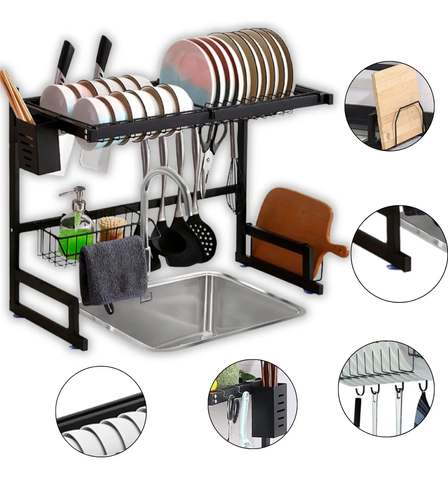 Escorredor De Louça Pratos Organizador Suspenso De Pia 65cm