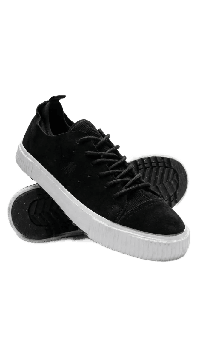 Tênis Casual Camurça Conforto Premium Polo Wear Preto