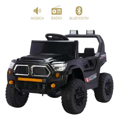 Jipe Elétrico Infantil Bang Toys Black Hawk X 12V Bivolt Com Bluetooth