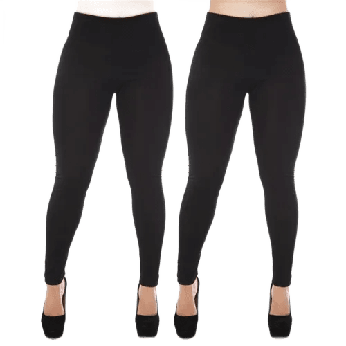 Kit 2 Calca Leg Feminina Flanelada Peluciada Quentinha