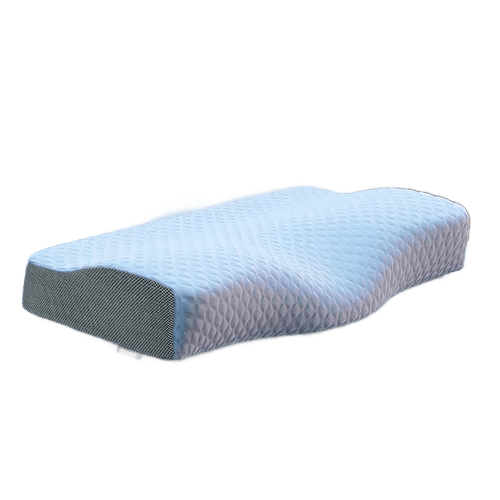 Travesseiro Cervical Nasa - Coluna Relax - Carvão Ativado Cor Branco E Cinza