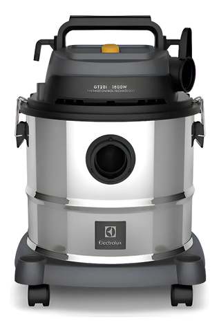 Aspirador Pó E Água Electrolux Função Sopro Compacto Líquidos Químicos Inox 1800w 20l Total 15l Útil Protetor Térmico Gt20i