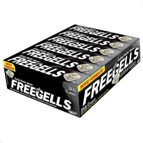 Drops Freegells Play Extra Forte Display Com 12 Unidades - Riclan