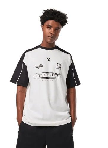Camiseta Oversized Malhão Off-white Racer