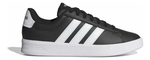 Tênis Masculino Grand Court Base 3.0 adidas Cblack/ftwwht/cblack Liso 40 Br
