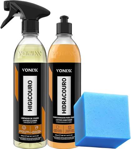 Kit Limpeza E Hidratação De Banco De Couro Hidracouro Higicouro Vonixx