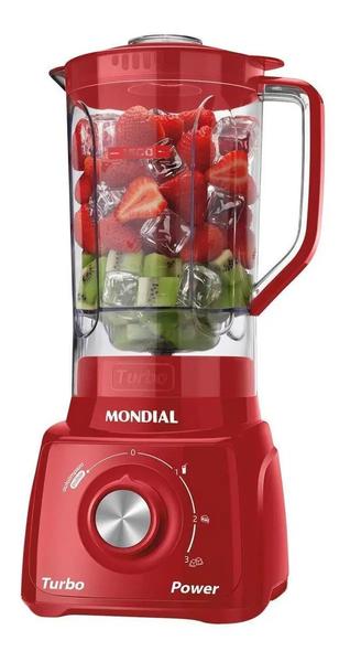 [APP] Liquidificador MONDIAL Turbo Power, 550W, 220V | Vermelho, L-99 FR
