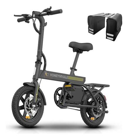 Honeywhale B20 Bicicleta Elétrica, 440w-35km-25km/h-120kg, Scooter Motor-ebike-adulto-bike-autonomia-velocidade... Preto