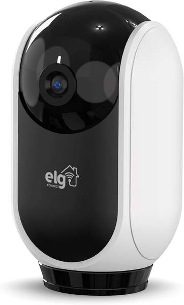 ELG, SHCR600, Câmera Robô 360° Full HD 1080P Inteligente, Conexão WI-FI 2.4GHz, Compatível com Alexa, Áudio Bidirecional, Zoom Digital 6x, Branco
