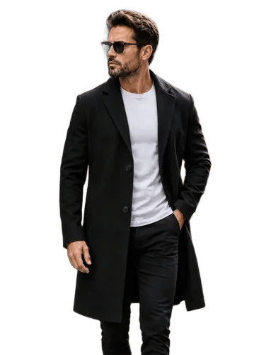Casaco Sobretudo Masculino Premium Cardigan Inverno Frio