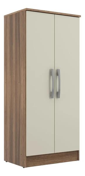Armário Multiuso 2 Portas Regente Castanho/offwhite Ga