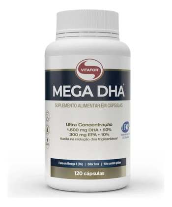 Mega Dha 120 Cápsulas Ômega 3 Vitafor