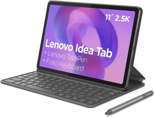 Tablet Lenovo Idea Tab, 8gb Ram, 256gb, 11” 2.5k 90hz, Android 15, Wi-fi, Com Caneta E Capa Teclado - Zafr0953br