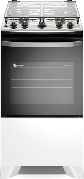 Electrolux Fogão 4 bocas Electrolux Efficient Branco Mesa Inox, PerfectCook e VaporBake® (FE4IW) Bivolt