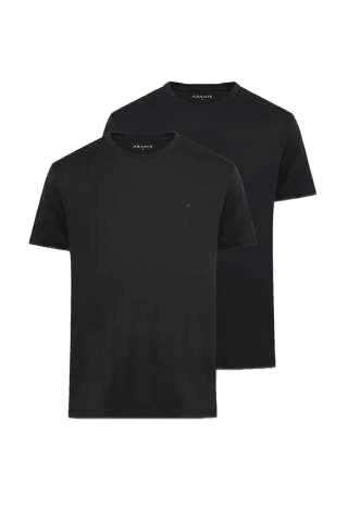 Kit 2 Camisetas Aramis Básicas Pretas