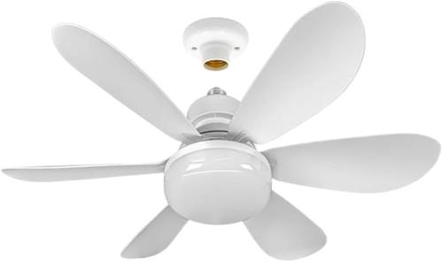 Ventilador de Teto com Lâmpada LED E27 40W - Silencioso, Moderno e com Controle Remoto
