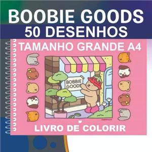 livro-de-colorir-bobbie-goods-rosa-colorir-50-paginas-a4-grande-encadernado-grafica-giro-sp - Imagem