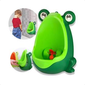 mictorio-pinico-troninho-infantil-menino-bebe-sapinho-sapo-verde-rm - Imagem