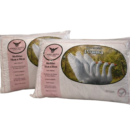 Travesseiro Premium 70x50cm Conforto Antiàcaro Antialérgico Branco