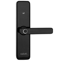 fechadura-digital-kabum-smart-500-biometria-controle-via-aplicativo-vidro-preto-com-macaneta-kbsg001 - Imagem